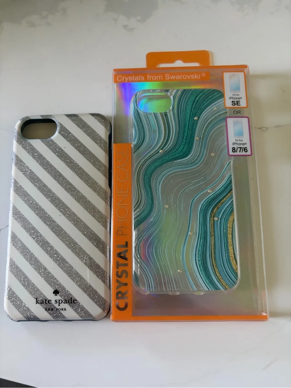 kate spade Navy Blue & Turquoise Crystal Phone Case Duo
